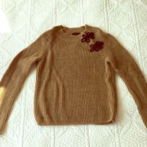 J Crew toast crew neck sweater